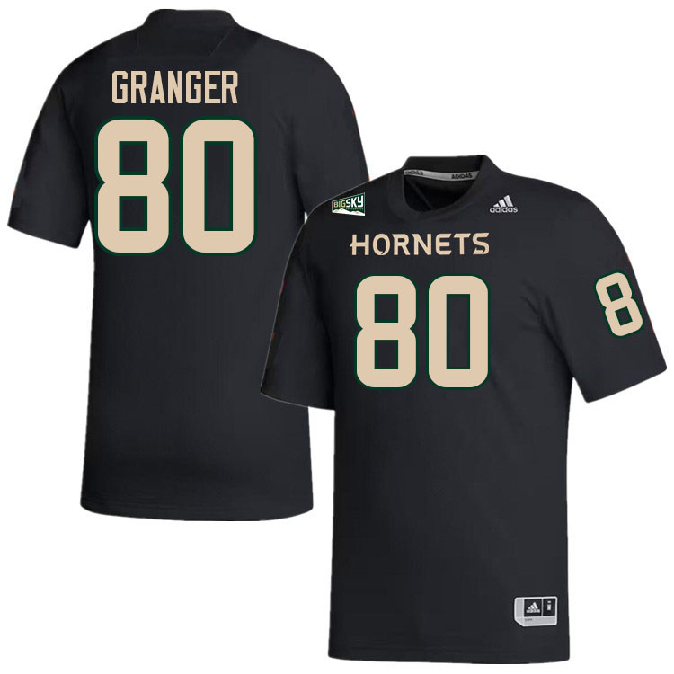 Sacramento State Hornets #80 Ashar Granger College Football Jerseys Stitched Sale-Black